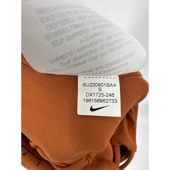 Nike Yoga Dri-Fit Luxe One Piece Jumpsuit DX1725-246 Orange Clay Size XS - Picture 9 of 9